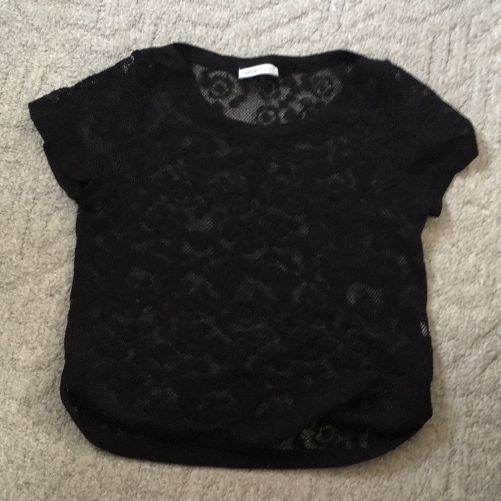 See by Chloe lace black shirt